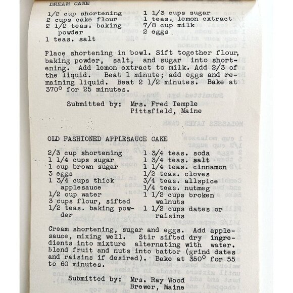 Bob Dow Cookbook WGuy Radio 1250 Presque Isle ME 1960s 1st Edition PB Book E14 - Picture 5 of 6